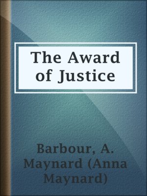 cover image of The Award of Justice